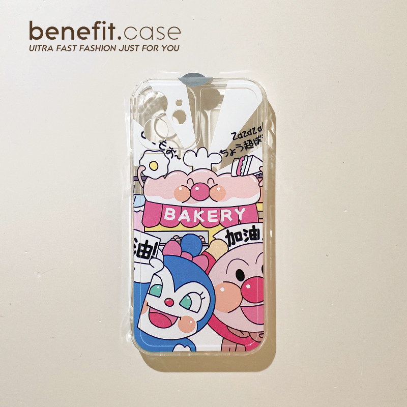 Benefit cartoon bread Superman applies Apple 13promax all-pack mobile phone protection shell iphone12mini protective sleeve xsmax soft shell xr idea 8p