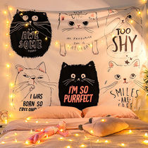 Wall Cloth Background Wall Hanging Buins Art Curtain Nordic Day Ensemble Scenery Home Hospitality Themed Terror Rear Wall