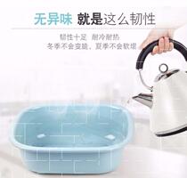 Rectangular thickened plastic household washbasin baby washing dishes kitchen washing square pool washing square basin small