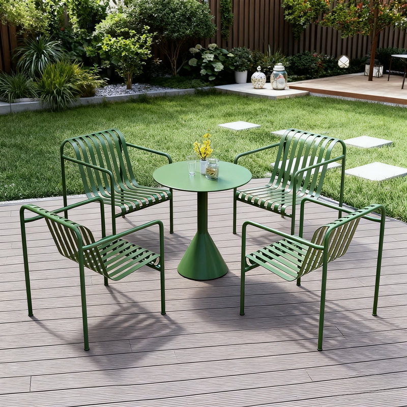Simple and Trendy Outdoor Table and Chair Set for Courtyard, Garden, Balcony, and Guesthouse, Waterproof and Sun-Resistant Leisure Furniture Set Simple and Trendy Outdoor Table and Chair Set for Courtyard, Garden, Balcony, and Guesthouse, Waterproof and Sun-Resistant Leisure Furniture Set