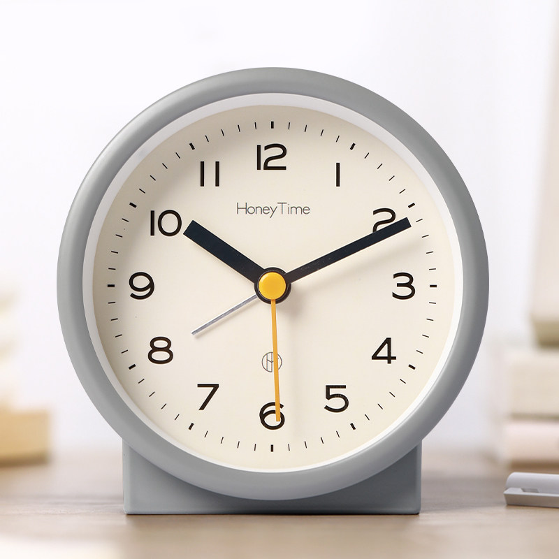 New minimalist desktop small alarm clock student with girl boy bedroom desktop dedicated to waking up the deity 878-Taobao