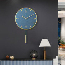 Nordic clock living room clock light luxury decoration non-perforated home fashion creative hanging watch mute wall clock