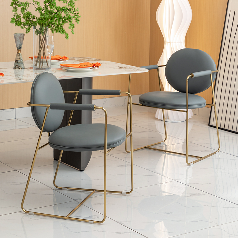 Italian Minimalist Dining Chair Light Lavish Dining Chair Nordic Home Bxter Modern Designer Casual Chair Sample House Display Centre Chair