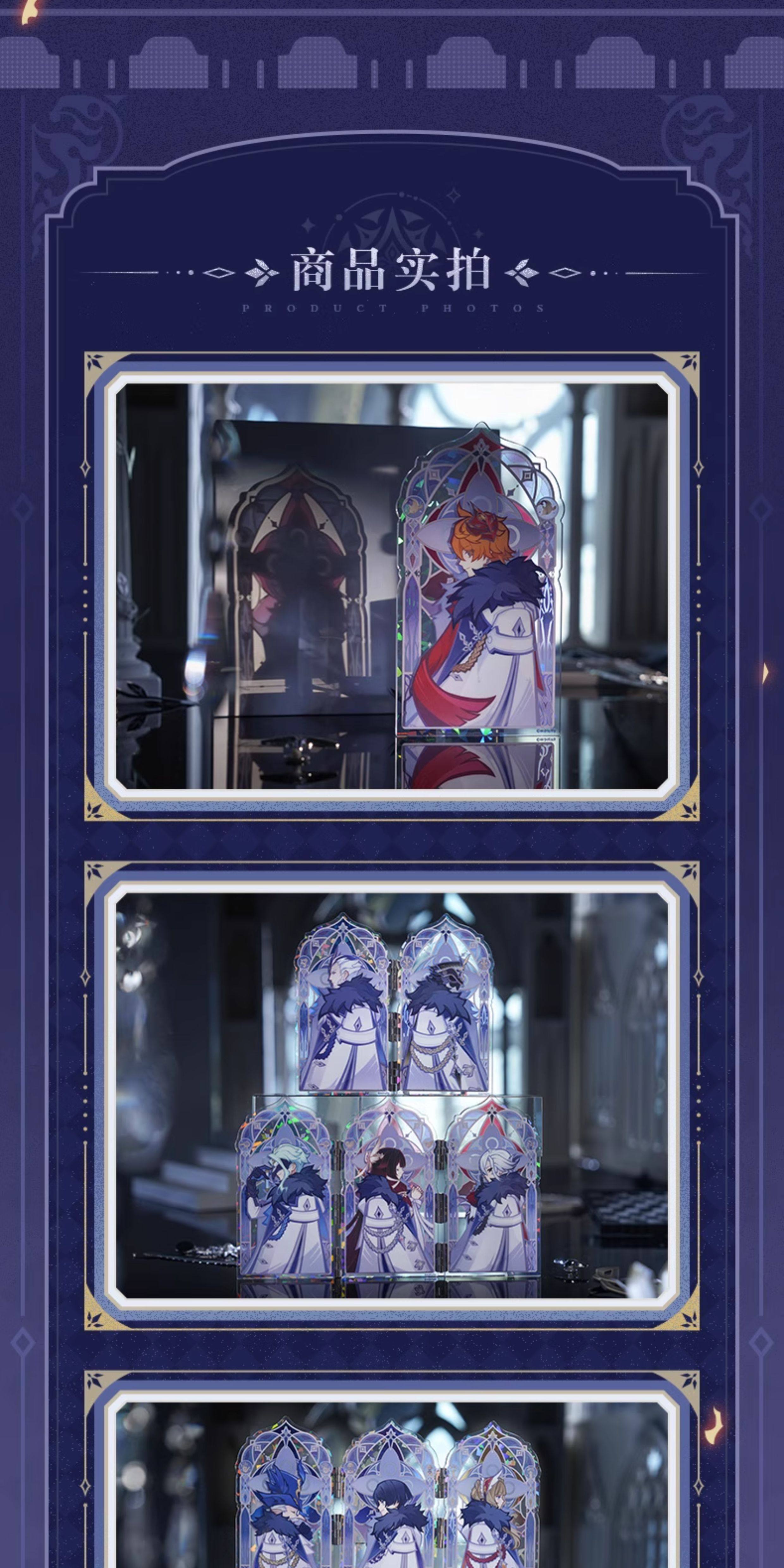 [STOCK] Genshin Impact Fatui Harbingers Frost & Flame Series Stand Acrílico