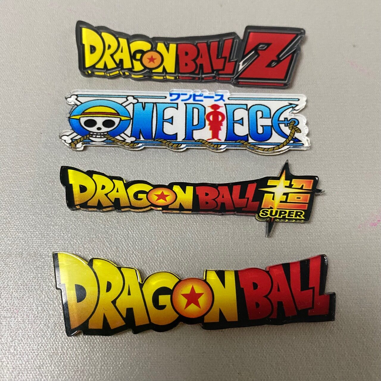 Dragon Ball Nameplate Logo Dragon Ball Z Versatile Logo Acrylic Stand Fridge Car Sticker Ornament Base Figure