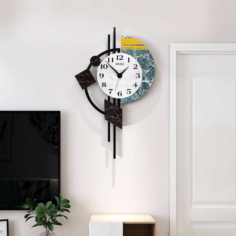Modern minimalist watches and clocks Living room Nordic Clock personalities Creative fashion light extravagant watches Home Decorative Quartz Clocks