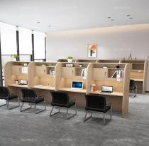 Self-study room postgraduate entrance examination table and chair study desk college student library reading room computer table immersive partition table