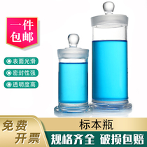 Gull Specimen Bottle Display Bottle Home Storage Laboratory Frosted Mouth Transparent Seal Formalin Sample Bottle