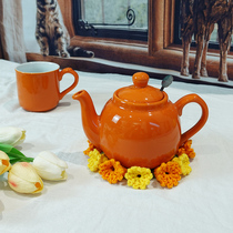 Milk cotton hand-woven retro flower lily of the valley teapot mat coaster insulation mat finished product gift for besties