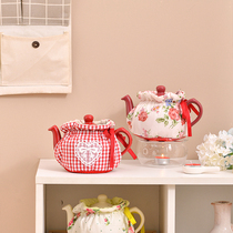 LondonPottery teapot cotton set handmade pot set woolen set thermal pot set anti-scalding pot set cute ins