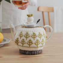 LondonPottery pure handmade wool knitted split teapot sweater cover thermal cover wool cover anti-scalding ins
