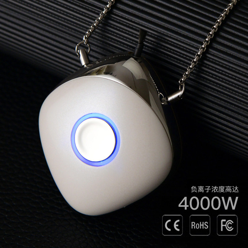 Imported negative ion portable portable air purifier hanging neck necklace children carry mini anti-second-hand smoke