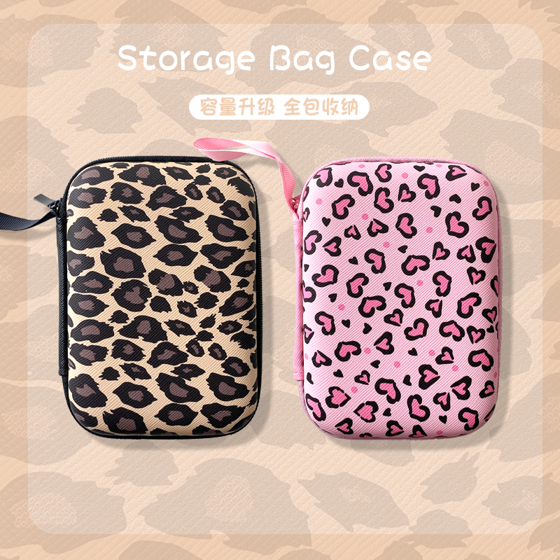 Fashion BAO WEN personality wireless headphone housing package cartoon data line charger containing cartridge hand rope zero wallet