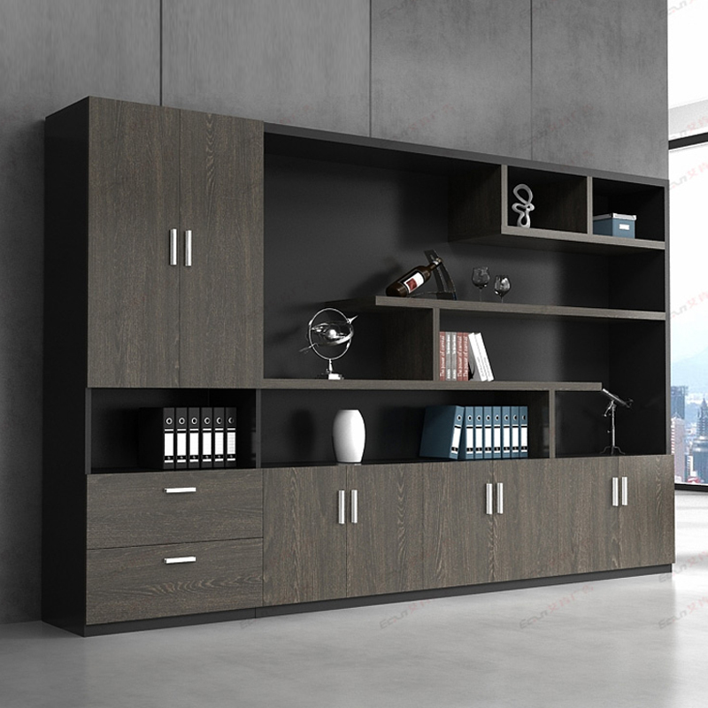 Office file data cabinet file cabinet simple modern wooden boss office furniture bookcase combination floor type