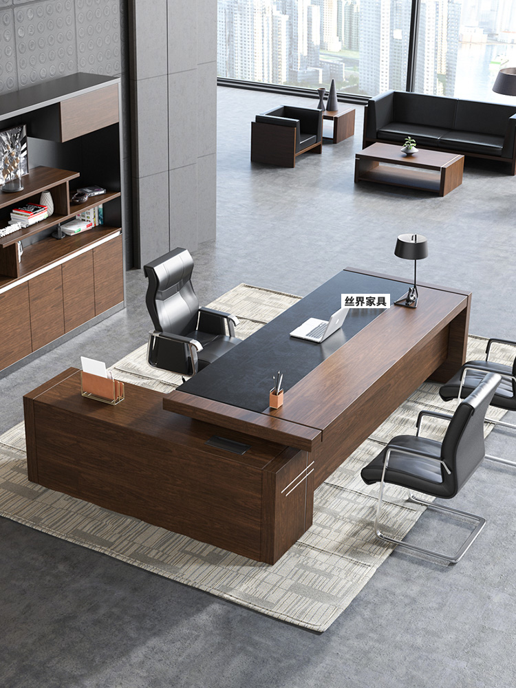 Desk boss desk simple modern master desk president desk manager desk supervisor desk desk chair combination 1 meter 8