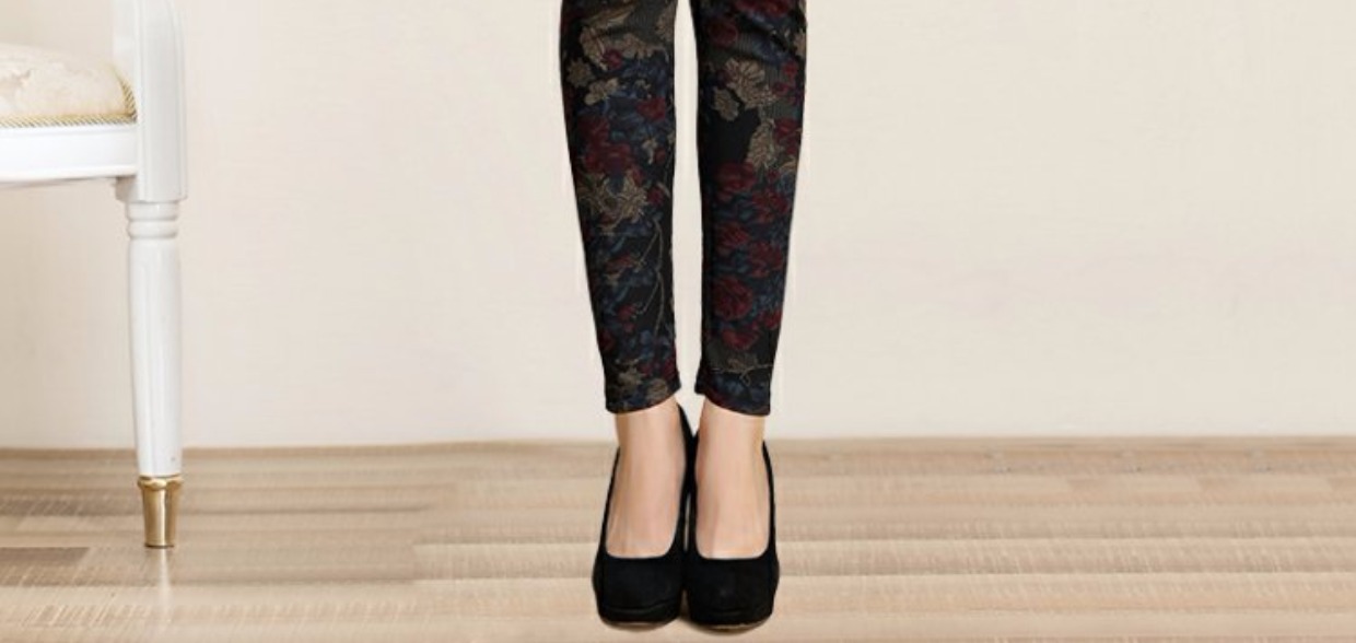 Mùa xuân và mùa thu quần eo cao của phụ nữ trung niên Quần legging mẹ mặc quần nữ trung niên quần áo nữ mùa hè đẹp