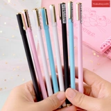 Металлическая черная ручка-роллер для школьников, канцтовары, подарок на день рождения