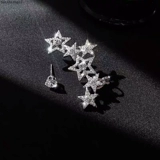 Асимметричные ретро клипсы, модные серьги, простой и элегантный дизайн