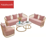 Nordic Light магазин роскошной одежды небольшой диван маникюрный салон приемный стол Интернет знаменитости салон красоты диван журнальный столик комбинация