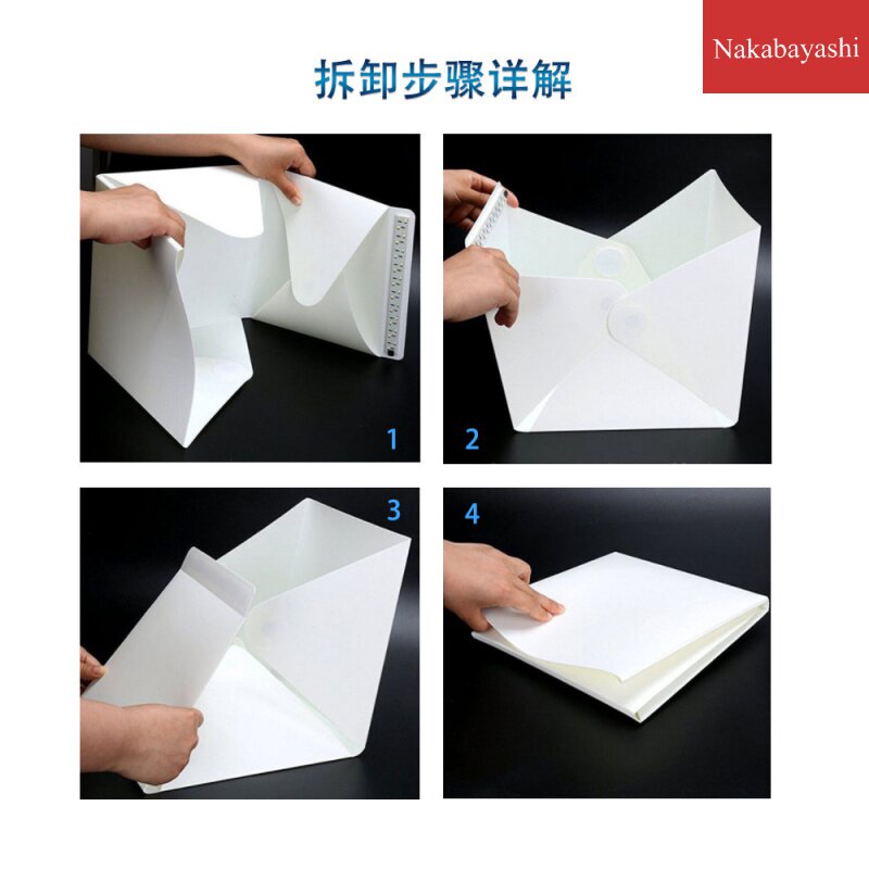 Portable folding studio 40cm LED folding light box mini soft light shooting table soft light box