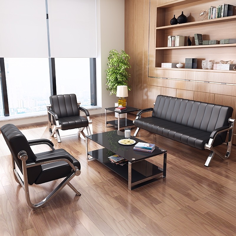 Office Sofa Tea Table Combinations Modern Minimalist Office Furniture Business Reception Fair Guests Sofa