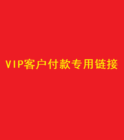 One-to-one customization service VIP customer payment dedicated link