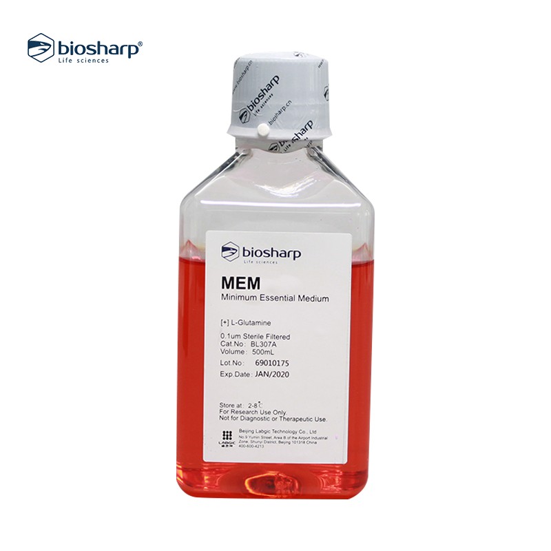 MEM液体培养基含酚红不含HEPES及丙酮酸钠biosharp BL307A