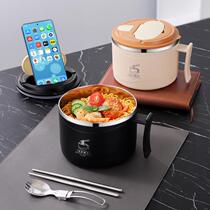 Lunch Box Bowl with cover Banning insulation rice bowls Canteen Dining Special Stainless Steel Dining Box Resistant Students Big Lunch Box