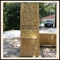 Sandstone relief Indoor and outdoor villa fresco FRP decoration materials Entrance screen cornucopia iron flower hollow plate