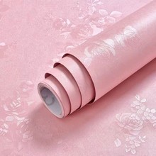 墙纸自粘卧室防水防潮pvc壁纸自粘客厅出