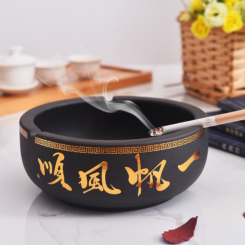 Appliquette Purple Sand Retro Home Smoking Ash Tray Special creative personality Tide Defense Fly Ash Living-room Customizable gift