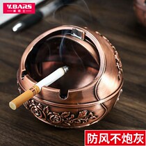 Stainless Steel Ashtrays Creativity with cover Large Number personality Home Tide Eurostyle Living-room Windproof Metal Sealed Smoke Cylinders