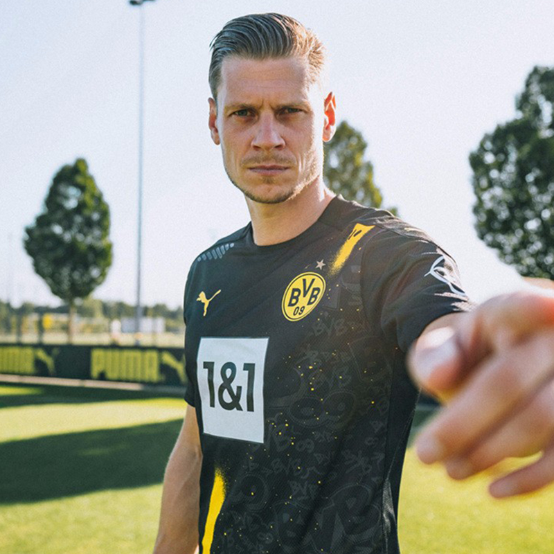 PUMA Dortmund BVB Hornets 20 21 season away fans version jersey football suit 757161-02