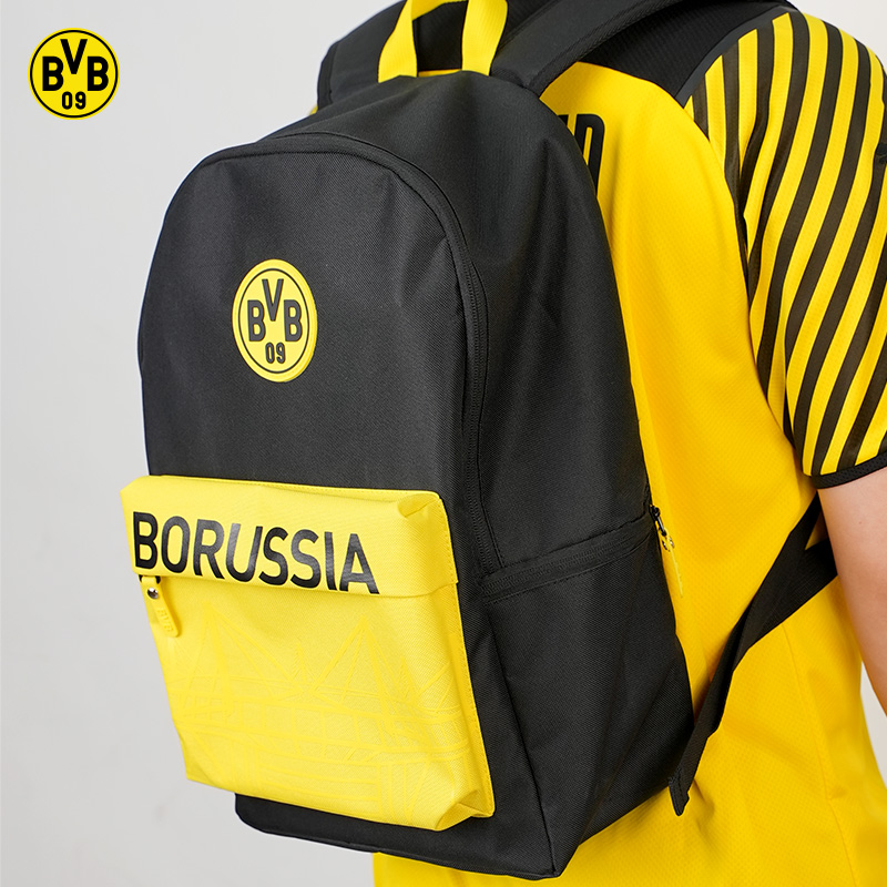 Borussia Dortmund BVB football equipment bag computer containing package to transport large capacity abrasion resistant backpack double shoulder bag student-Taobao