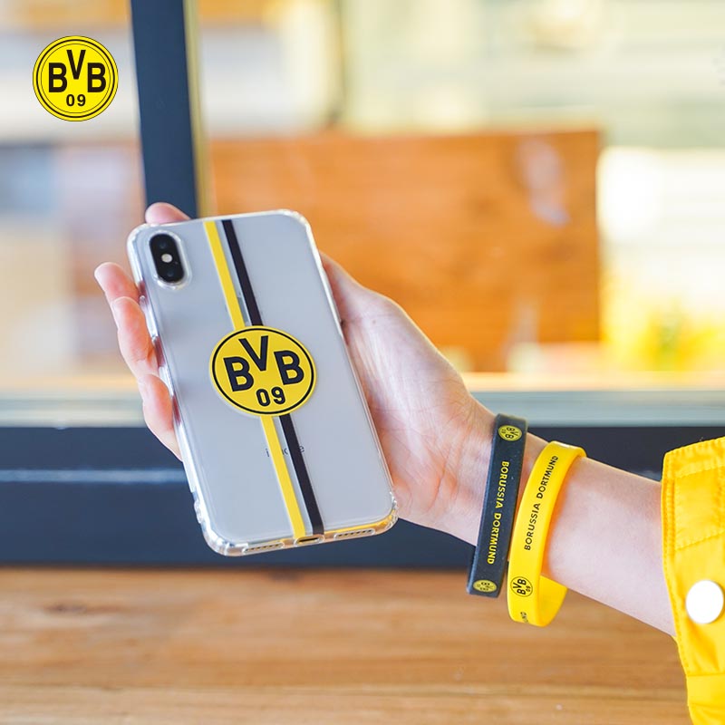 BVB Dortmund great bumblebee black yellow team emblem minimalist transparent mobile phone protective shell Apple iphone11 thin protective sleeve