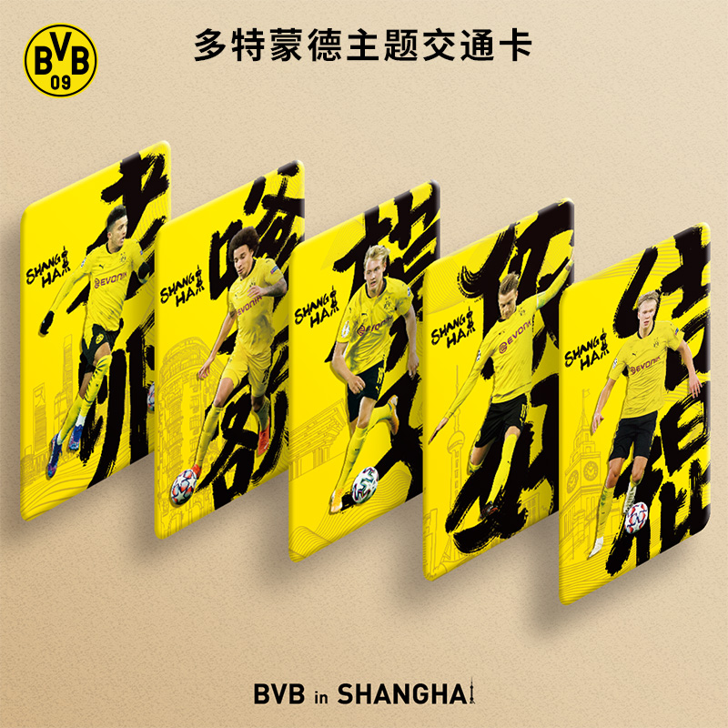 Dortmund BVB bumblebee co-name Shanghai bus card National universal commemorative card set Roisharland