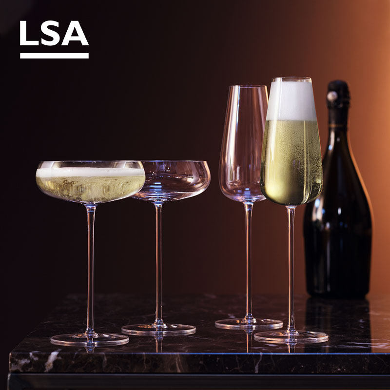 lsa imports wine glasses pure handmade glass high foot home big red wine glass gift box dress elegant UK