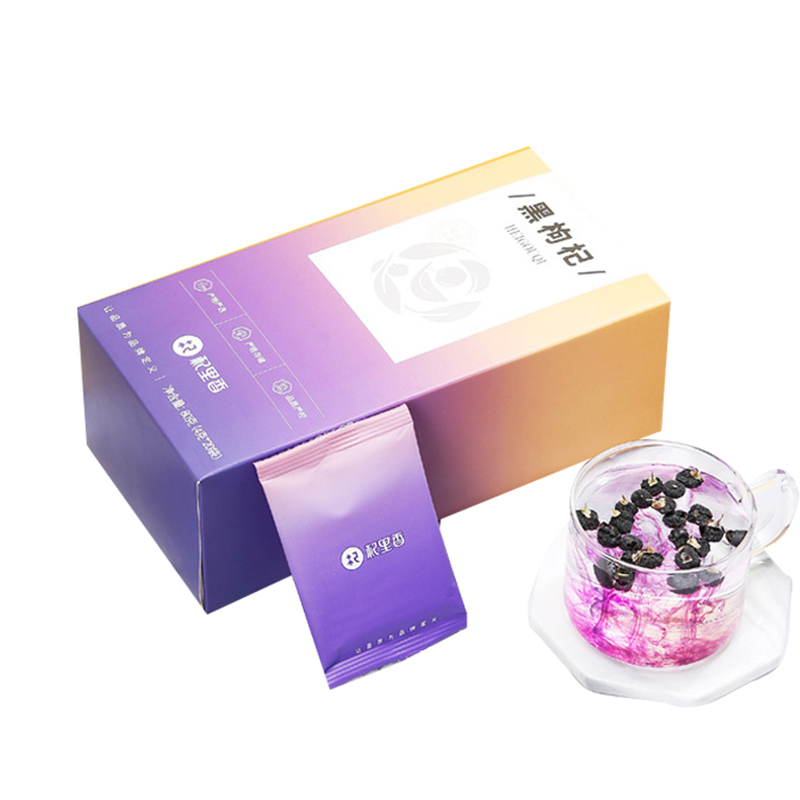 Qi Ri Fragrant Qinghai Wild Black Medlar Big Fruit Gift Box 80 gram Non Xinjiang Ningxia Special Property Large Grain Bubble Water