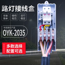 Municipal outdoor street light junction box street lamp pole branch waterproof circuit breaker switch earth leakage protection power distribution box