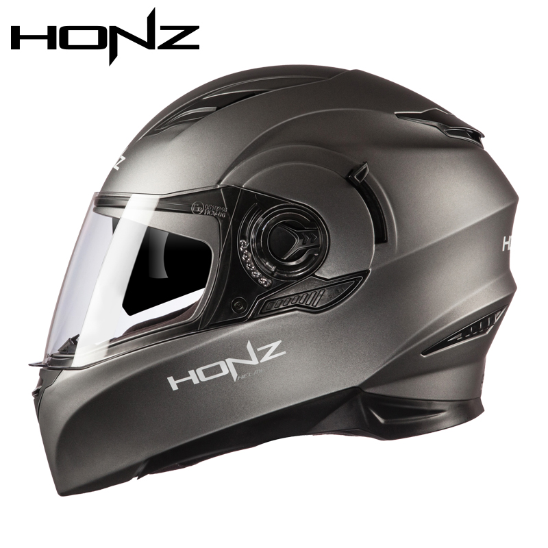 (Stars Same) HONZ Locomotive All-armor Men's Four Seasons Safety Helmet Locomotive Women 3C certified anti-fog