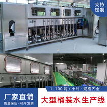 Fully automatic small bucket installed pure water production line Commercial large barrel mineral water filling machine bottled machine handling equipment