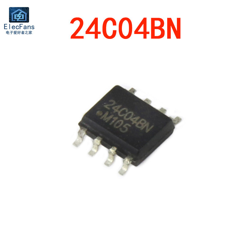 原装24C04BN 贴片SOP-8 存储器芯片IC 串口EEPROM AT24C04 24C04N