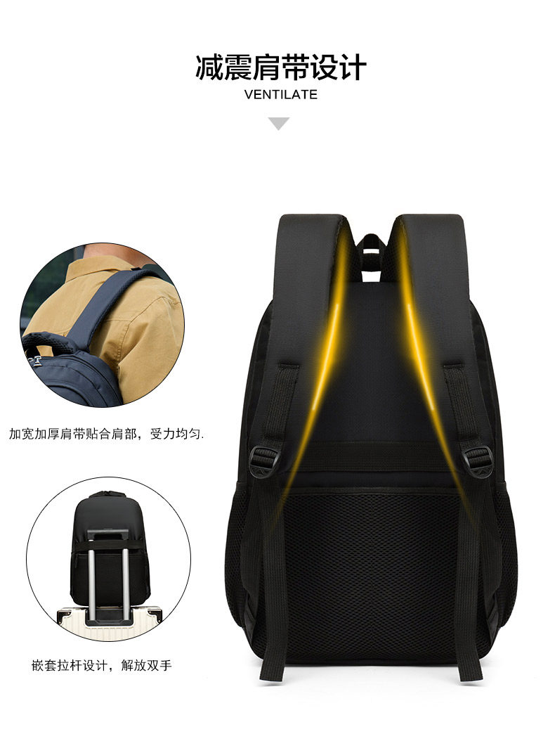 日常上班通勤小号双肩包男大容量商务出差14寸电脑背包防泼水耐用详情15