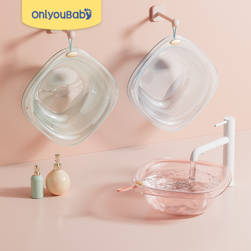 Baby Transparent Washbasin Child Wash Fart Stock Newborn Baby Newborn Baby Special Small Basin Three Sets Home-Taobao