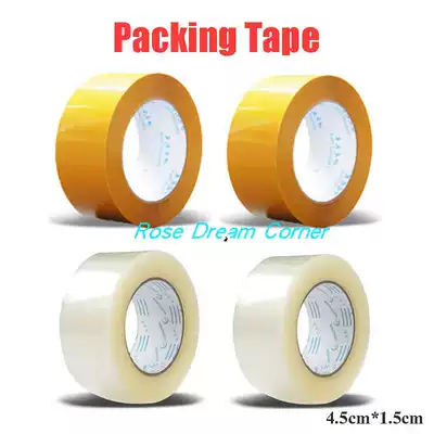 90m seal tape express packing transparent tapes glue yellow