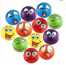 12pcs 2 5inch funny emoji face stress balls squeeze foam bal