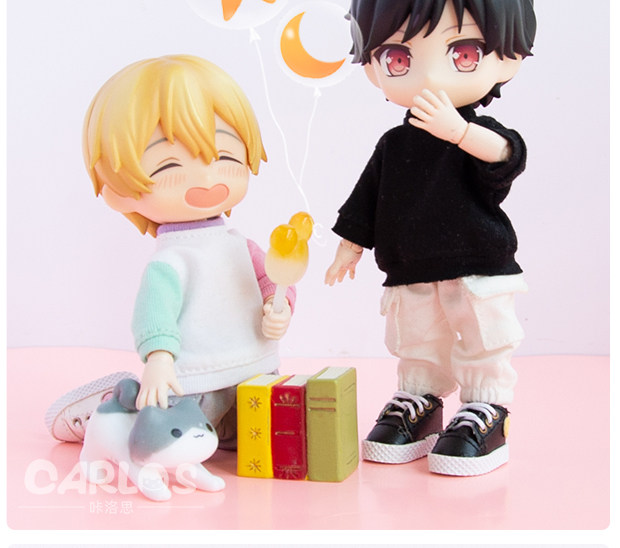 одежду полу ребенка ob11娃鞋 百搭笑脸运动鞋小白鞋鞋子molly holala gsc 12分bjd p9 Carlos