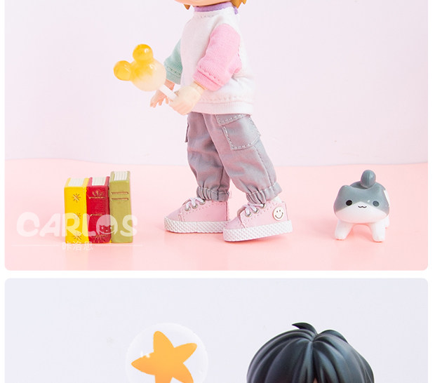 одежду полу ребенка ob11娃鞋 百搭笑脸运动鞋小白鞋鞋子molly holala gsc 12分bjd p9 Carlos