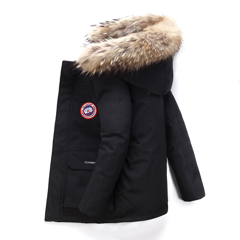 Canadian Children's down Jacket for Boys, Mid-Length, 2025 New Stylish Model, Thickened Winter Coat for Older Kids Canadian Children's down Jacket for Boys, Mid-Length, 2025 New Stylish Model, Thickened Winter Coat for Older Kids