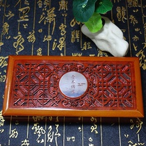 Myanmar safflower pear hollow flower collection wooden box